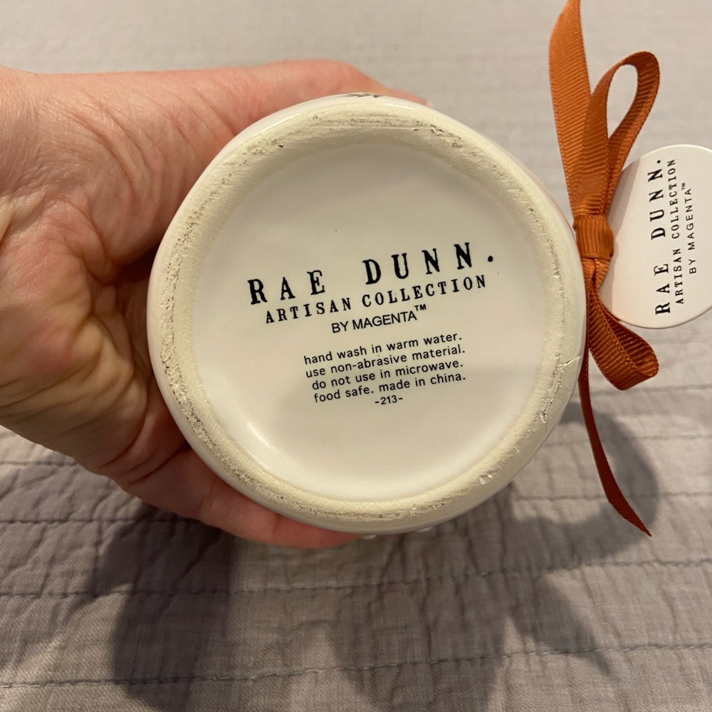 Rae Dunn “BLESSED” Mug w/ Wooden Lid & Coaster | Floral | Artisan Collection NWT - Picture 5 of 5